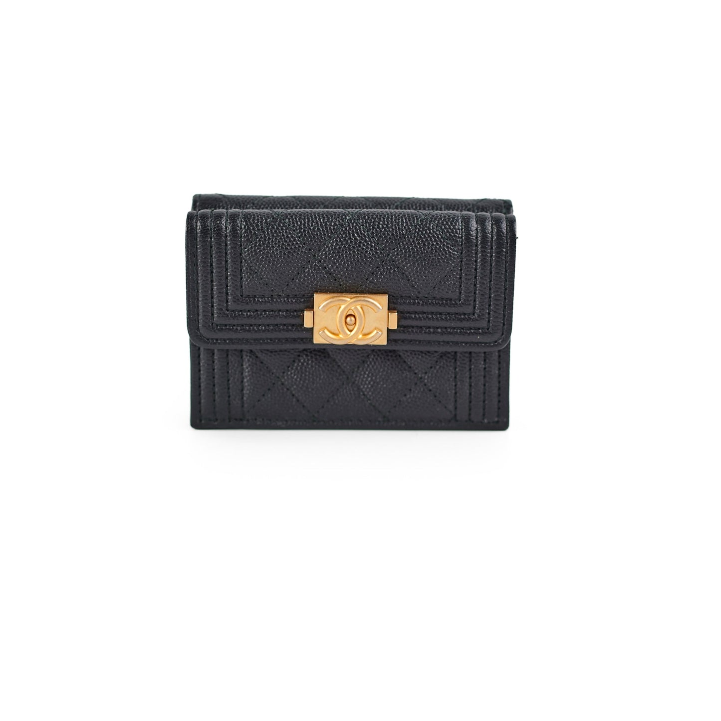 Chanel Boy Caviar Wallet
