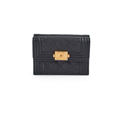 Chanel Boy Caviar Wallet