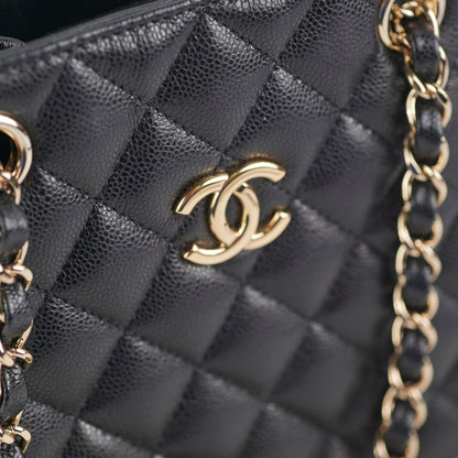 Chanel 22S Mini Bucket Bag Caviar Black Microchip 2023