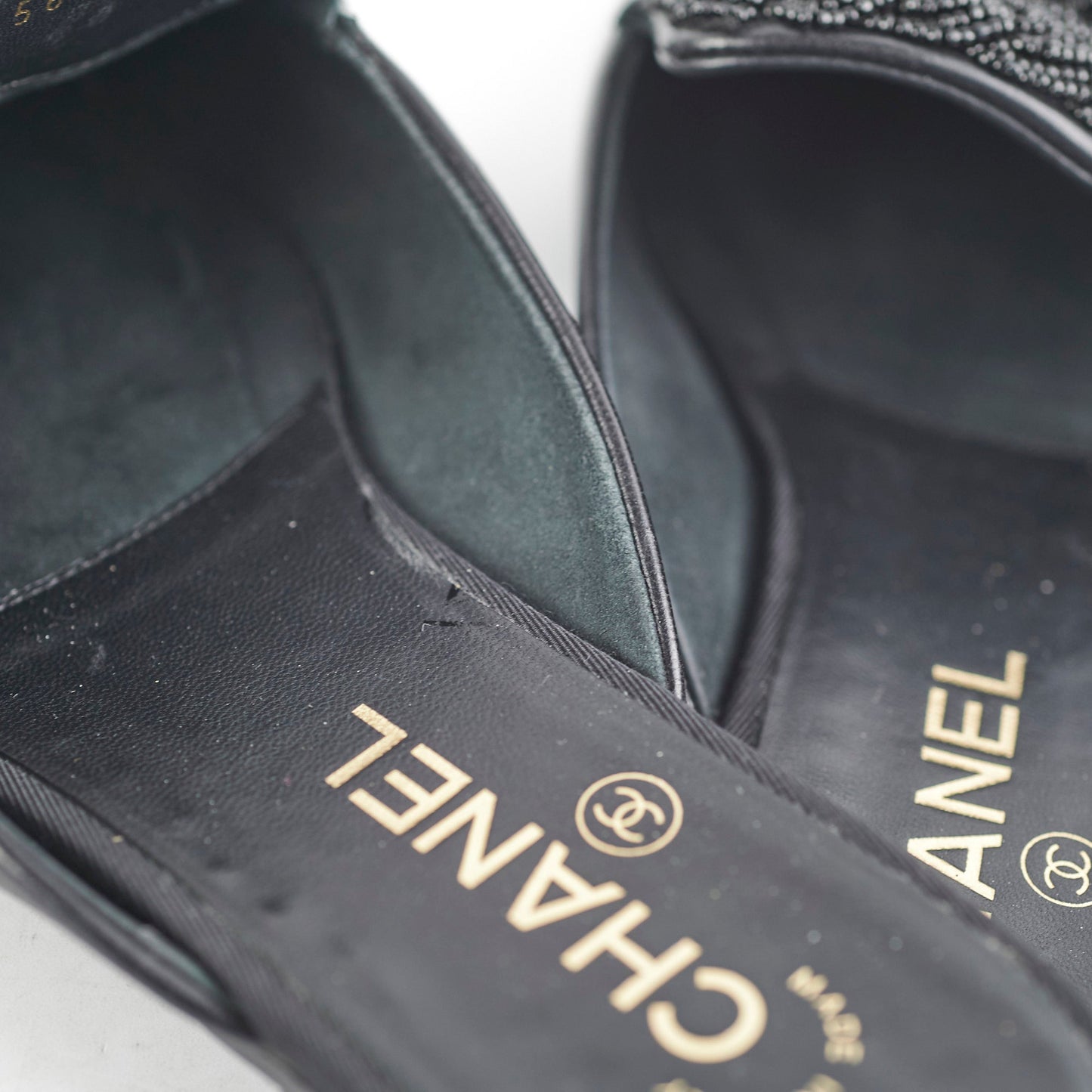 Chanel Black Sandals Size 38