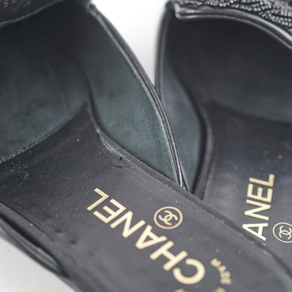 Chanel Black Sandals Size 38