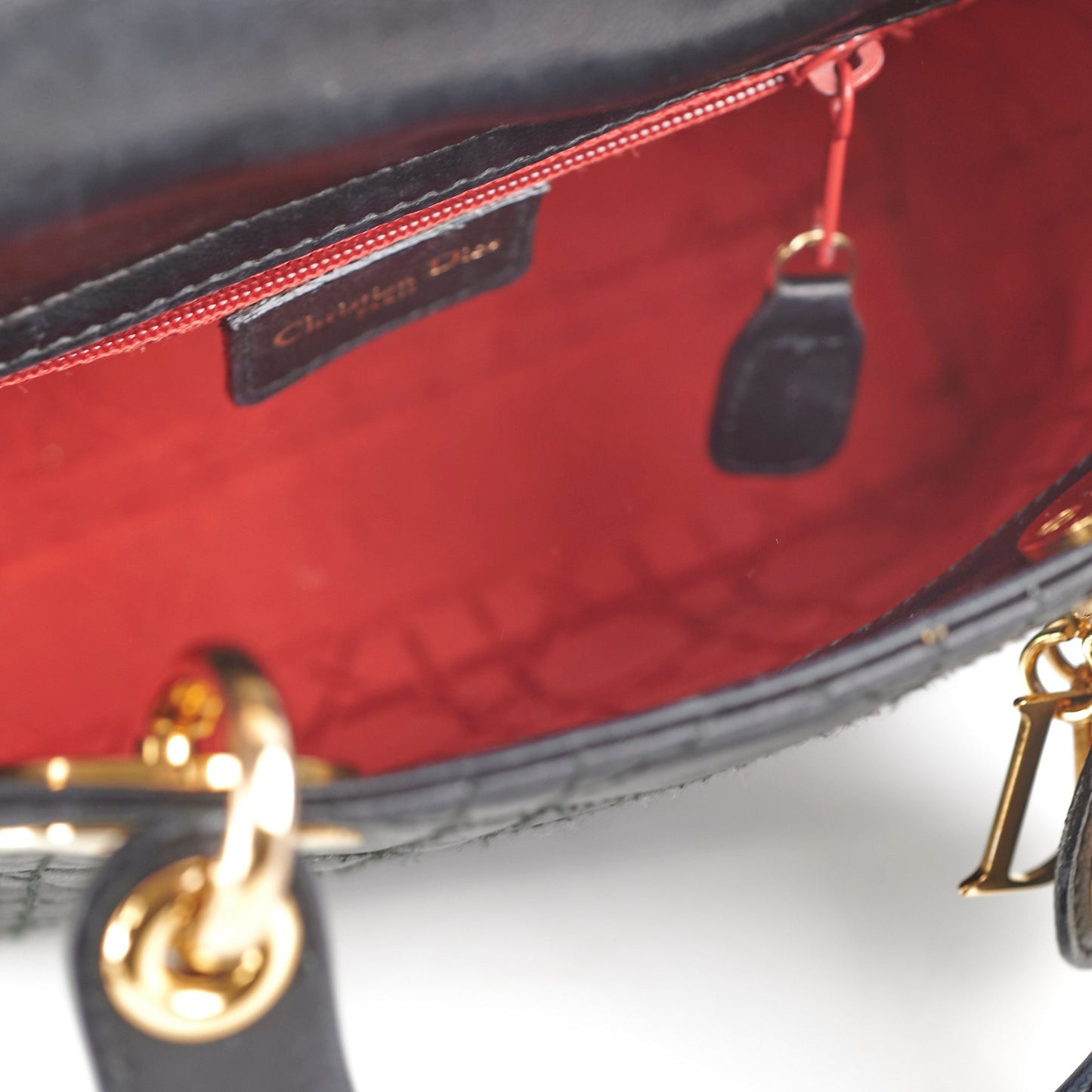 Christian Dior Lady Dior Mini Black Vintage 1997