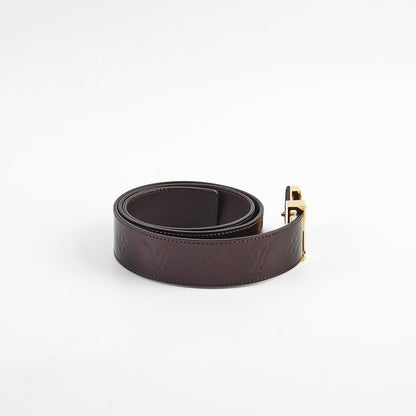 Louis Vuitton M9874 Patent Brown Belt 90/36