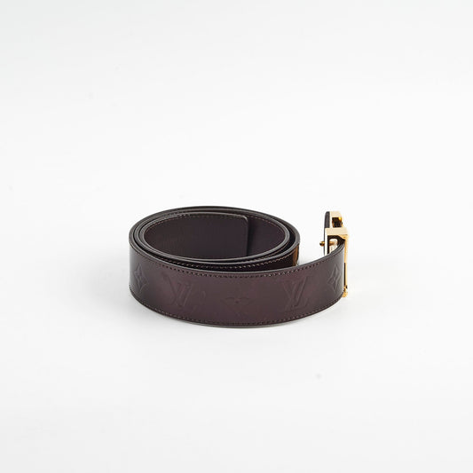 Louis Vuitton M9874 Patent Brown Belt 90/36