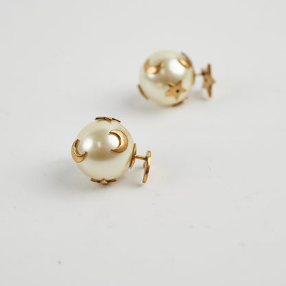 Christian Dior Star Moon Pearl Earrings