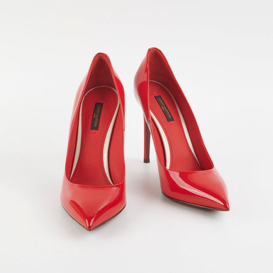 Louis Vuitton Patent Heels Red Size 39