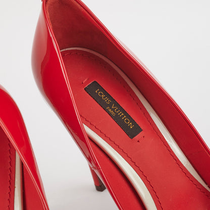Louis Vuitton Patent Heels Red Size 39