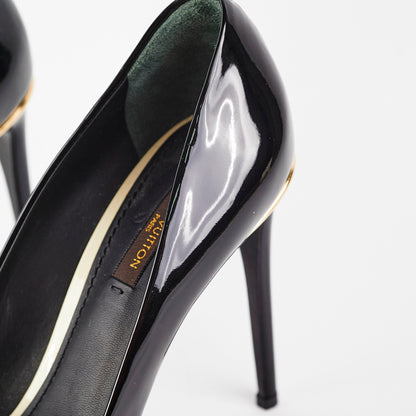 Louis Vuitton Patent Heels Black Size 39
