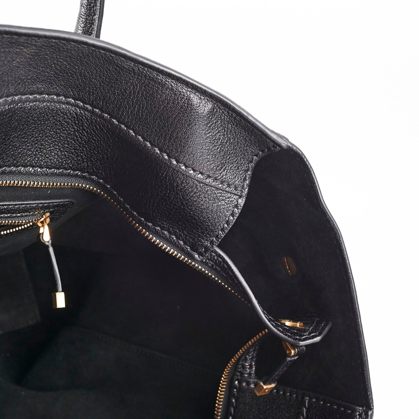 Christian Dior Diorangeles Studded Leather Tote Black