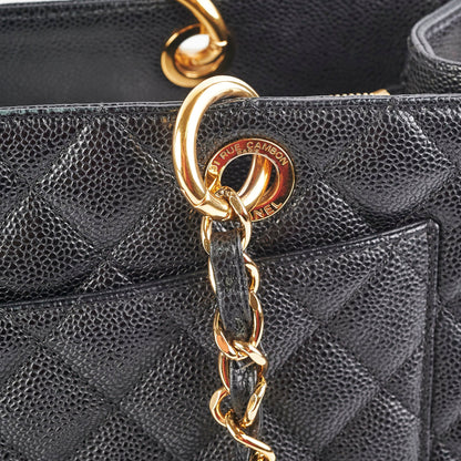 Chanel Caviar GST Grand Shopping Tote Black