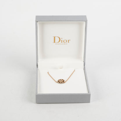 Christian Dior Rose De Vents Yellow Gold with Diamond Necklace