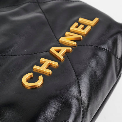 Chanel Mini 22 Lambskin Black