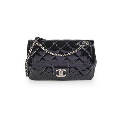 Chanel Patent Seasonal Flap Bag Black