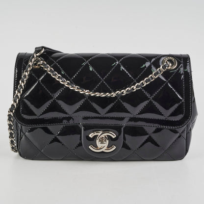 Chanel Patent Seasonal Flap Bag Black