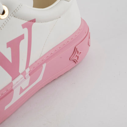 Louis Vuitton Pink Monogram Sneakers Size 36.5