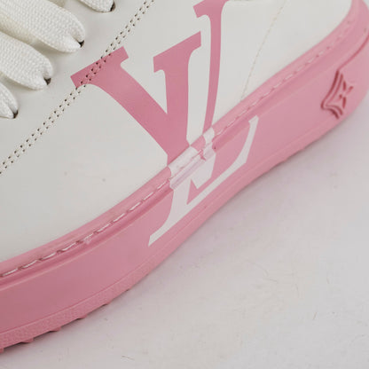 Louis Vuitton Pink Monogram Sneakers Size 36.5