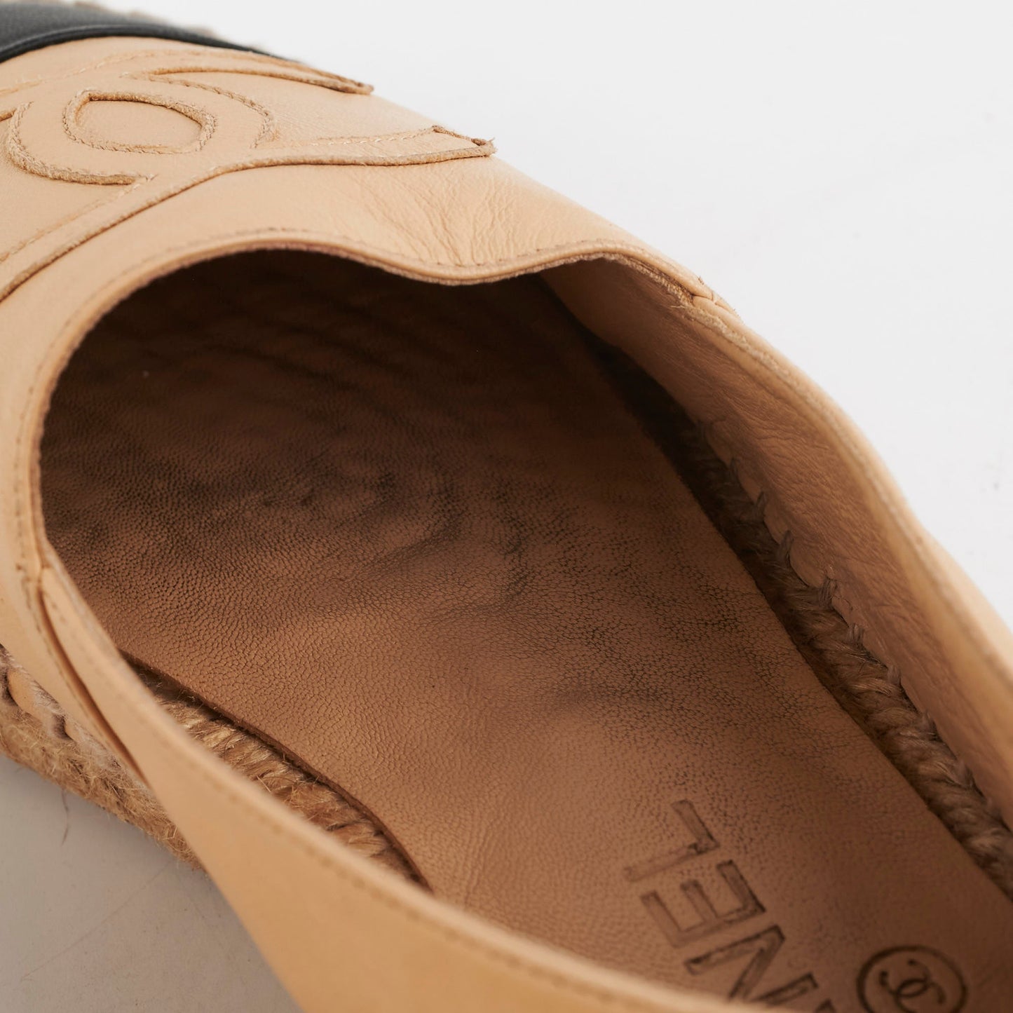 Chanel Espadrilles Shoes Beige Size 37