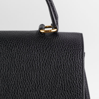 Saint Laurent Sac Moujik Black Top Handle