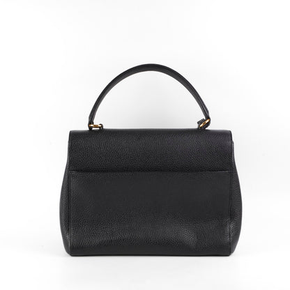 Saint Laurent Sac Moujik Black Top Handle