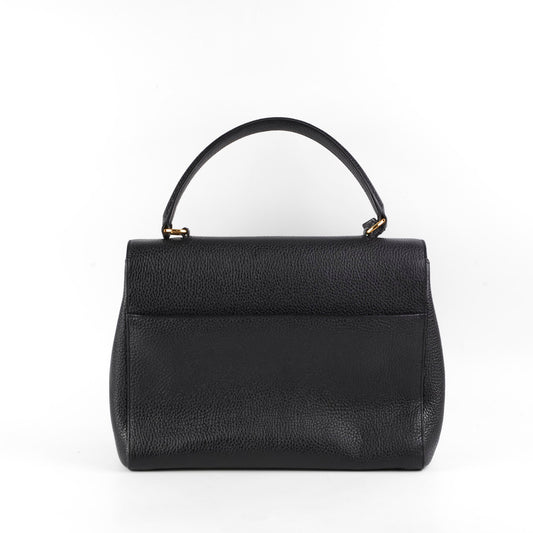 Saint Laurent Sac Moujik Black Top Handle