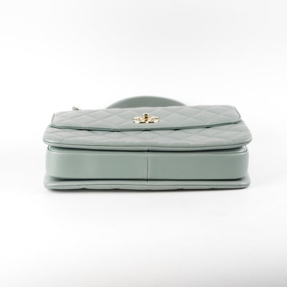 Chanel Large Trendy CC Top Handle Blue/Green