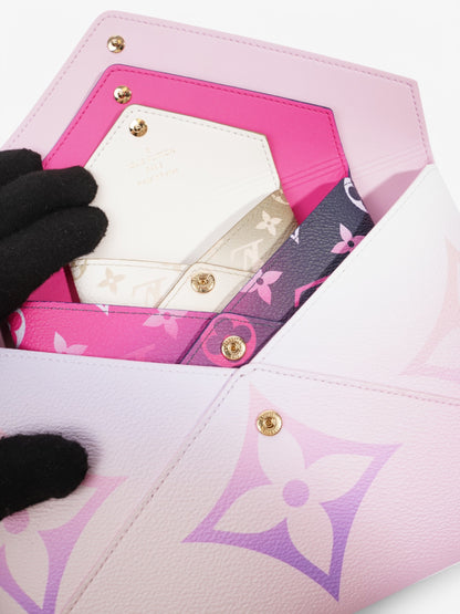 Louis Vuitton Spring In The City Kirigami Pochette Set Sunrise Pastel / Midnight Fuschia / Khaki Coated Canvas