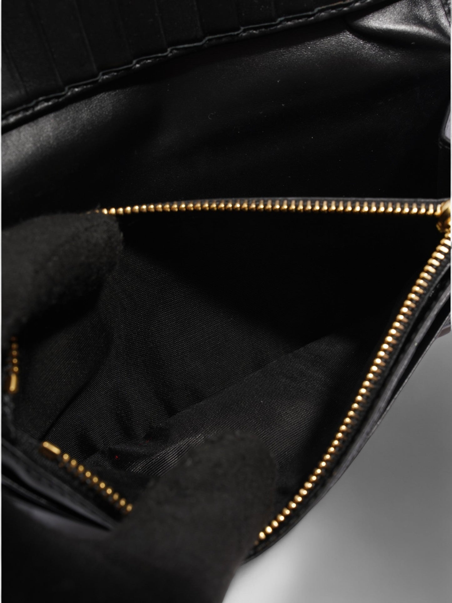 Prada Continental Flap Wallet Black Leather