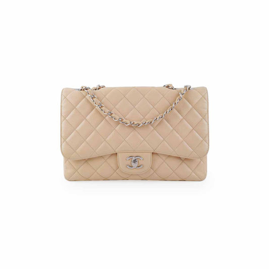 Chanel Classic Flap Jumbo Caviar Beige