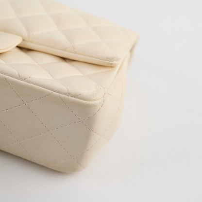Chanel Mini Rectangular Cream Lambskin Crossbody- Microchipped