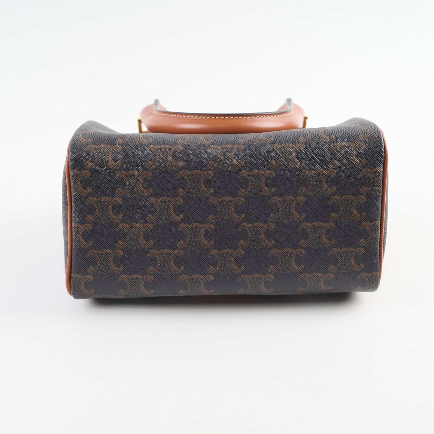 Celine Small Boston in Triomphe Canvas Bag