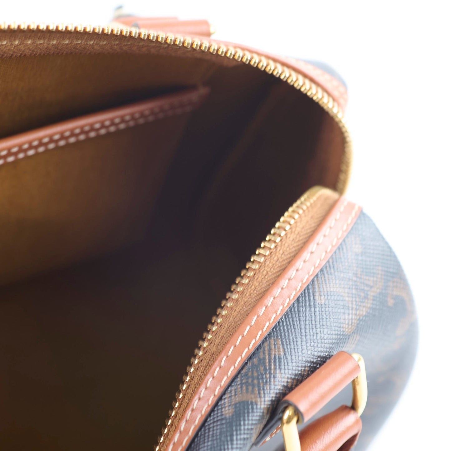 Celine Small Boston in Triomphe Canvas Bag
