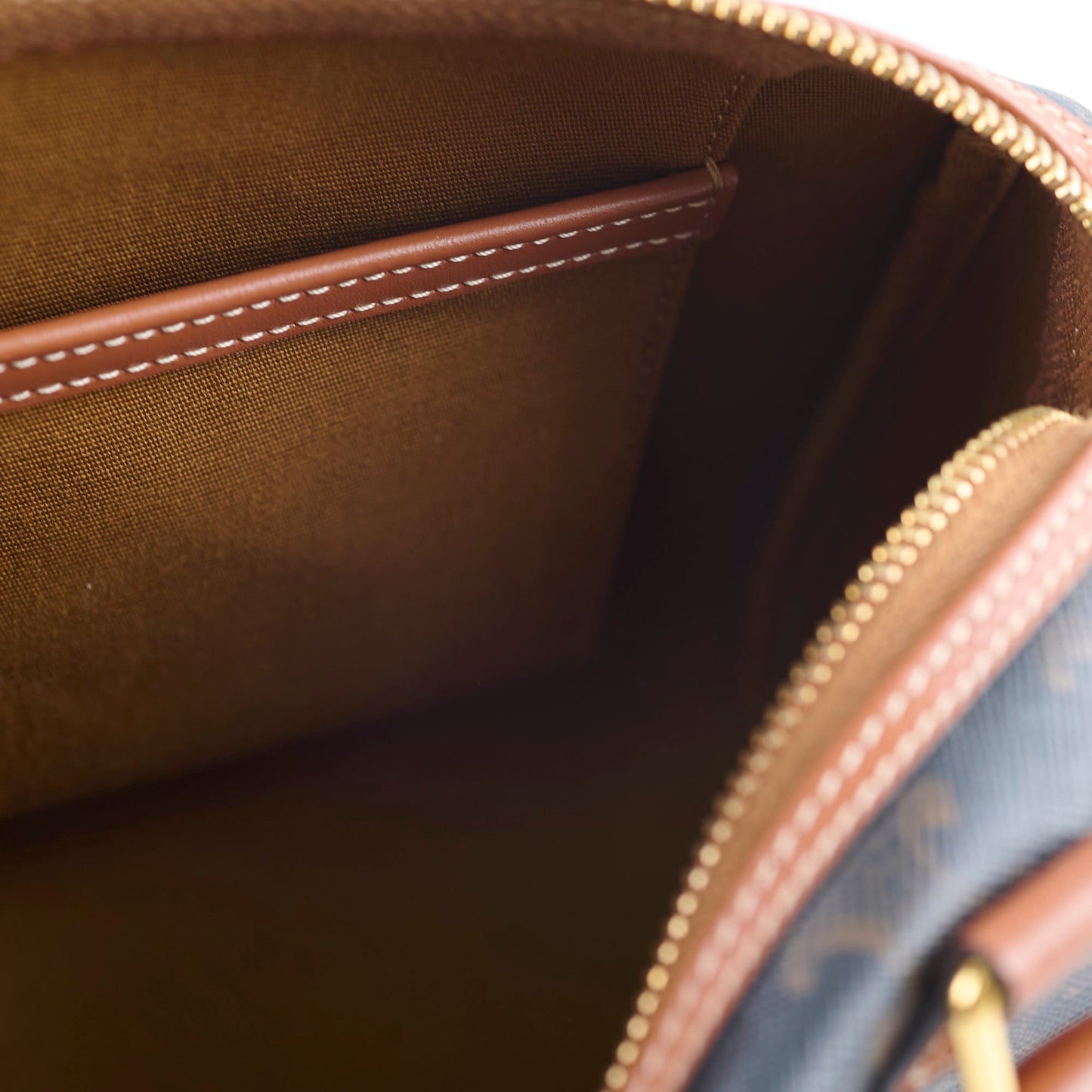 Celine Small Boston in Triomphe Canvas Bag