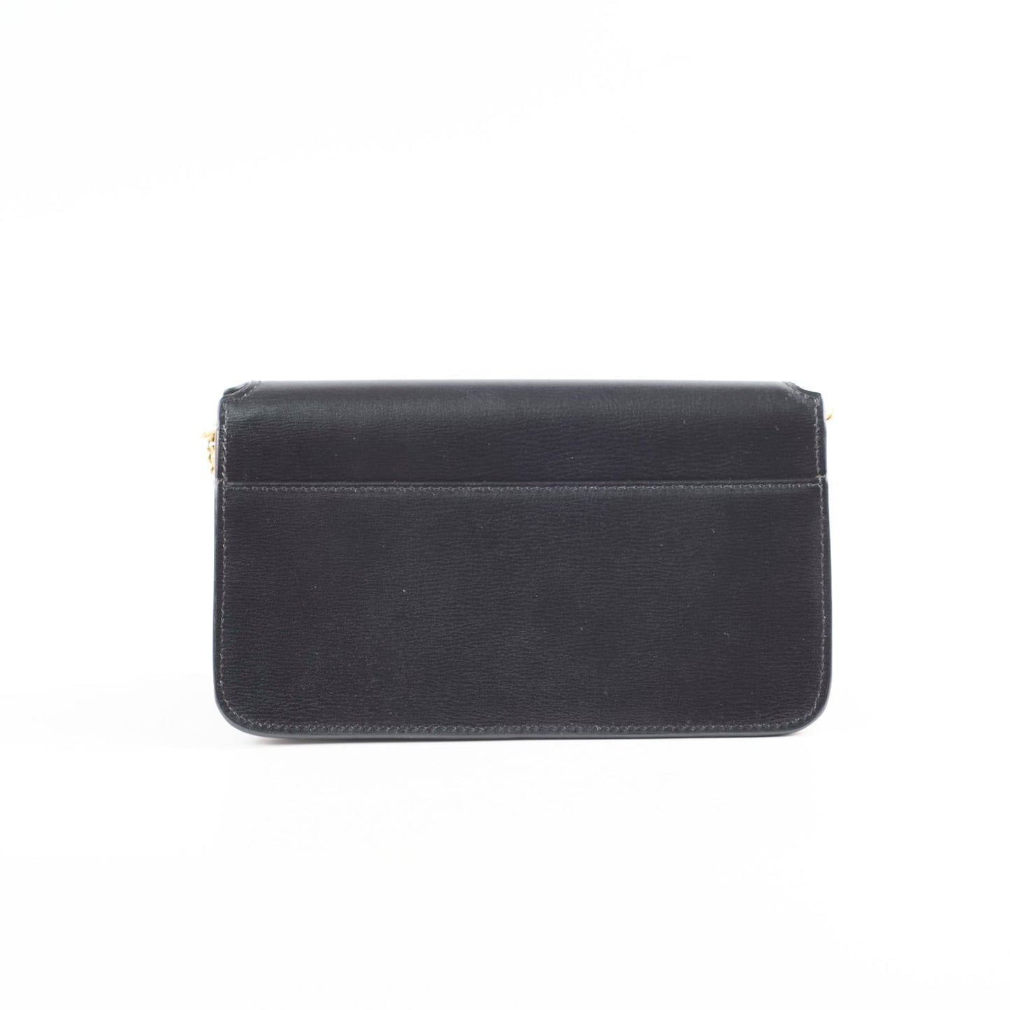 Saint Laurent Mini Phone Case On Chain Black