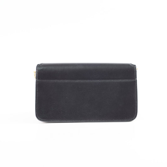 Saint Laurent Mini Phone Case On Chain Black