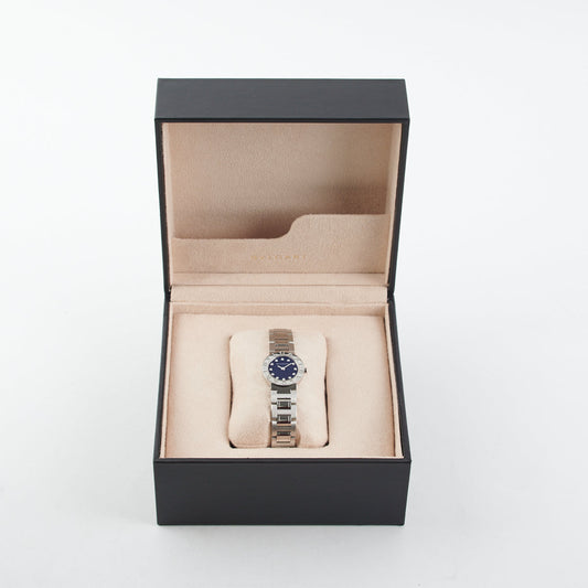 Bvlgari Ladies Black Dial 23MM Diamond Watch