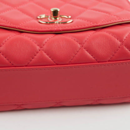 Chanel Mido Bicolore Chain Seasonal Flap Red 31 series