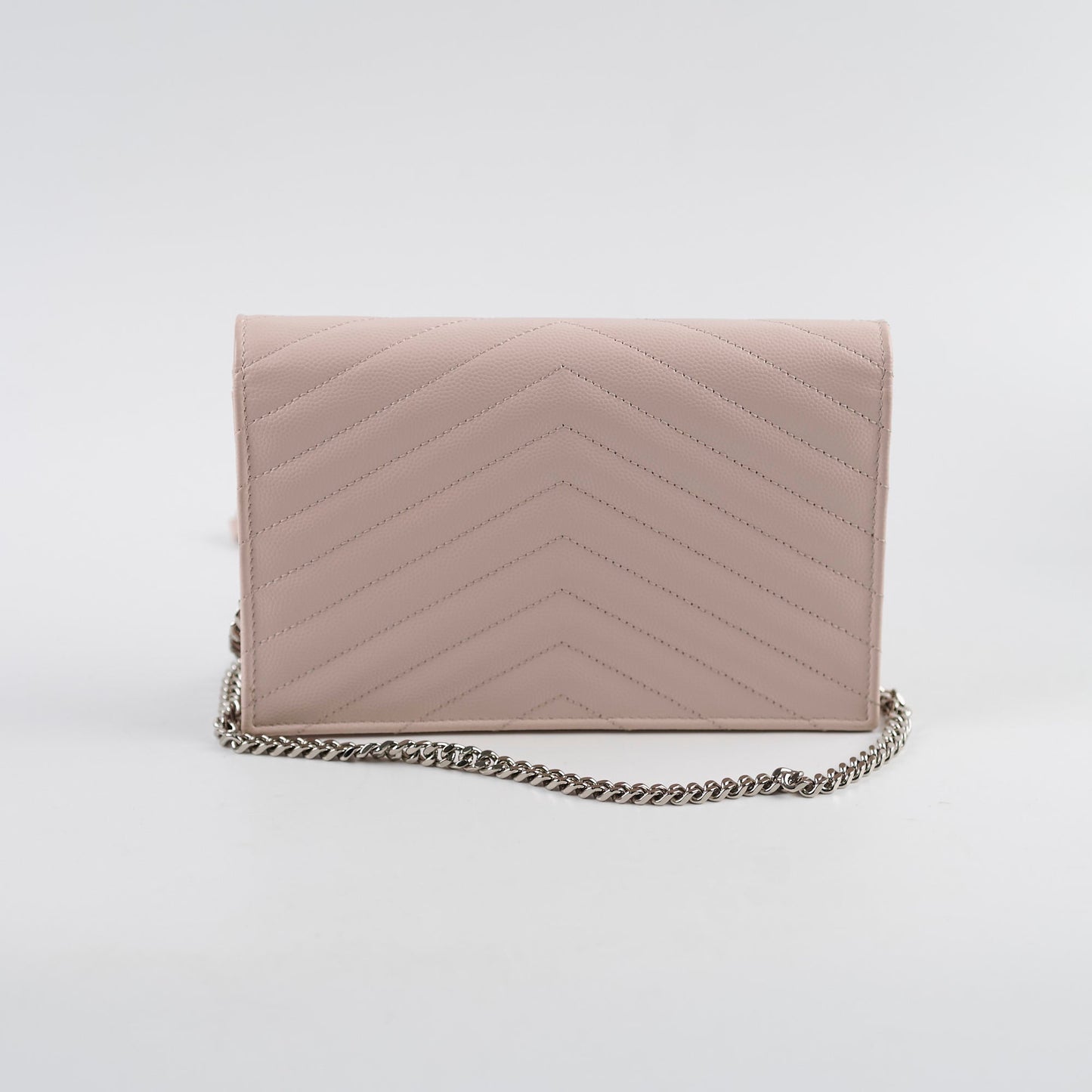 Saint Laurent Cassandre Envelope Wallet on Chain WOC Pink