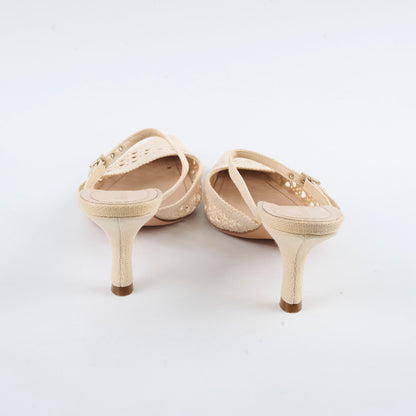 Dior Rattan kitten Heels