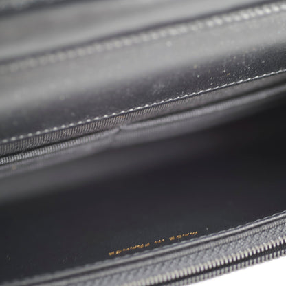 Chanel Boy Wallet On Chain WOC Chevron Caviar Black- Microchipped