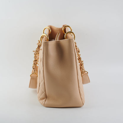 Chanel Caviar Grand Shopping Tote GST Beige