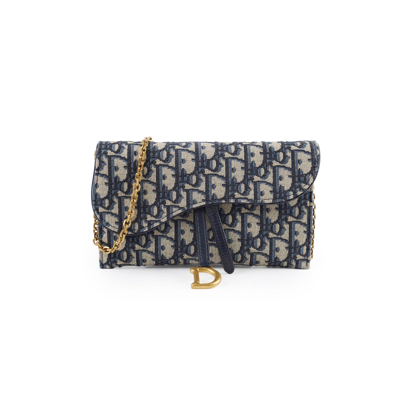 Christian Dior Saddle Pouch with Chain