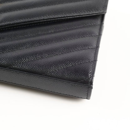 Saint Laurent Black Envelope Wallet On Chain