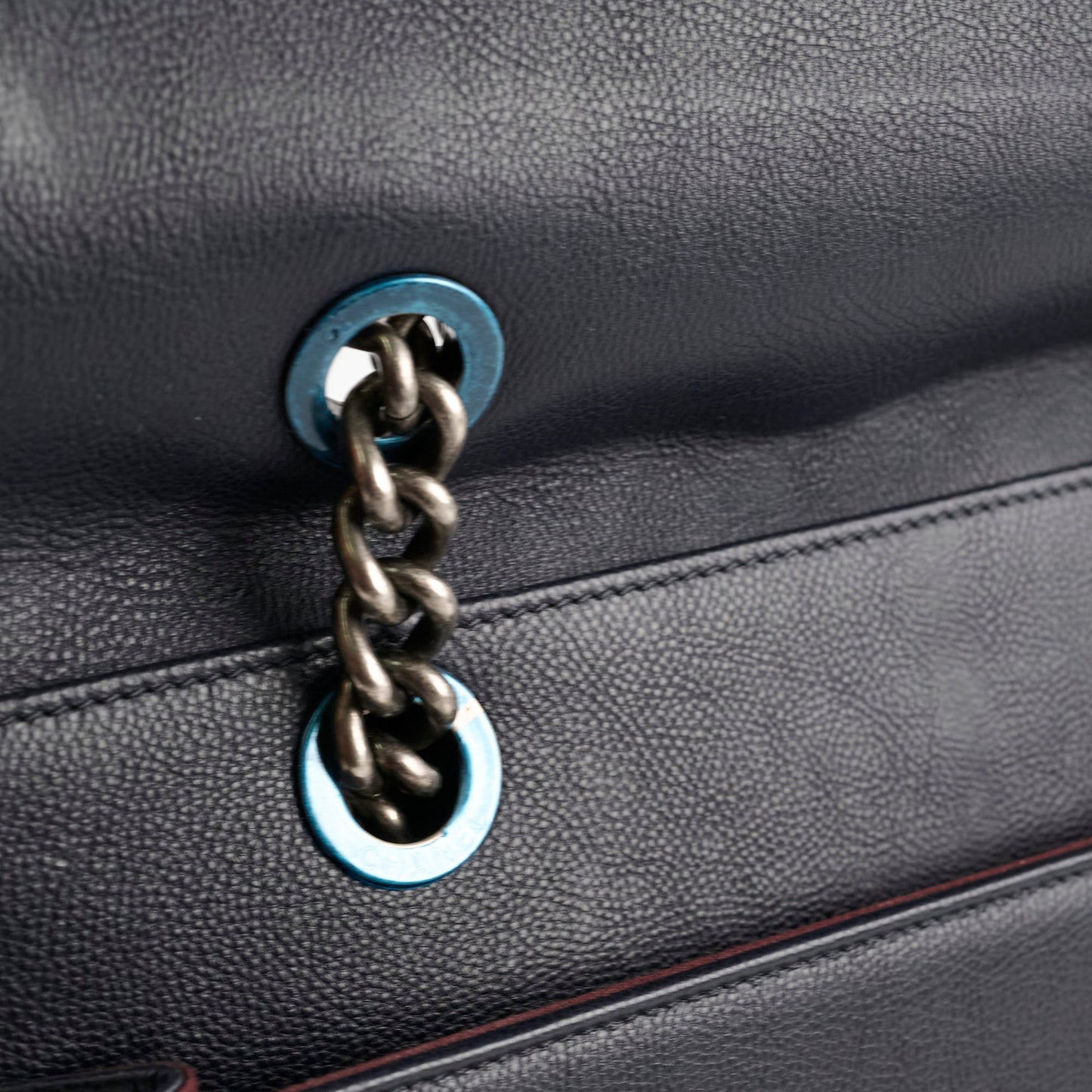 Chanel Boy 2-way Chain Tote Bag Navy