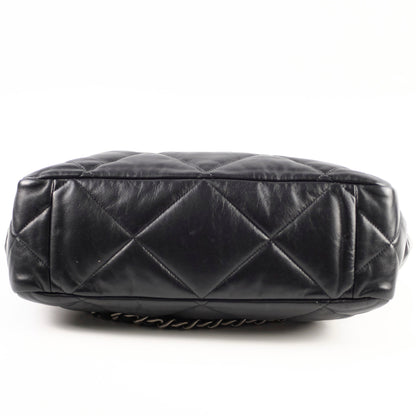 Chanel 19 Black Shoulder Tote Bag- Microchipped 2022