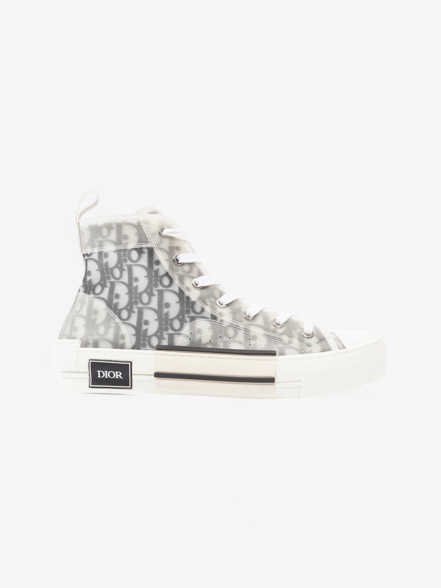 Christian Dior B23 White  / Grey Oblique Rubber EU 42 UK 8