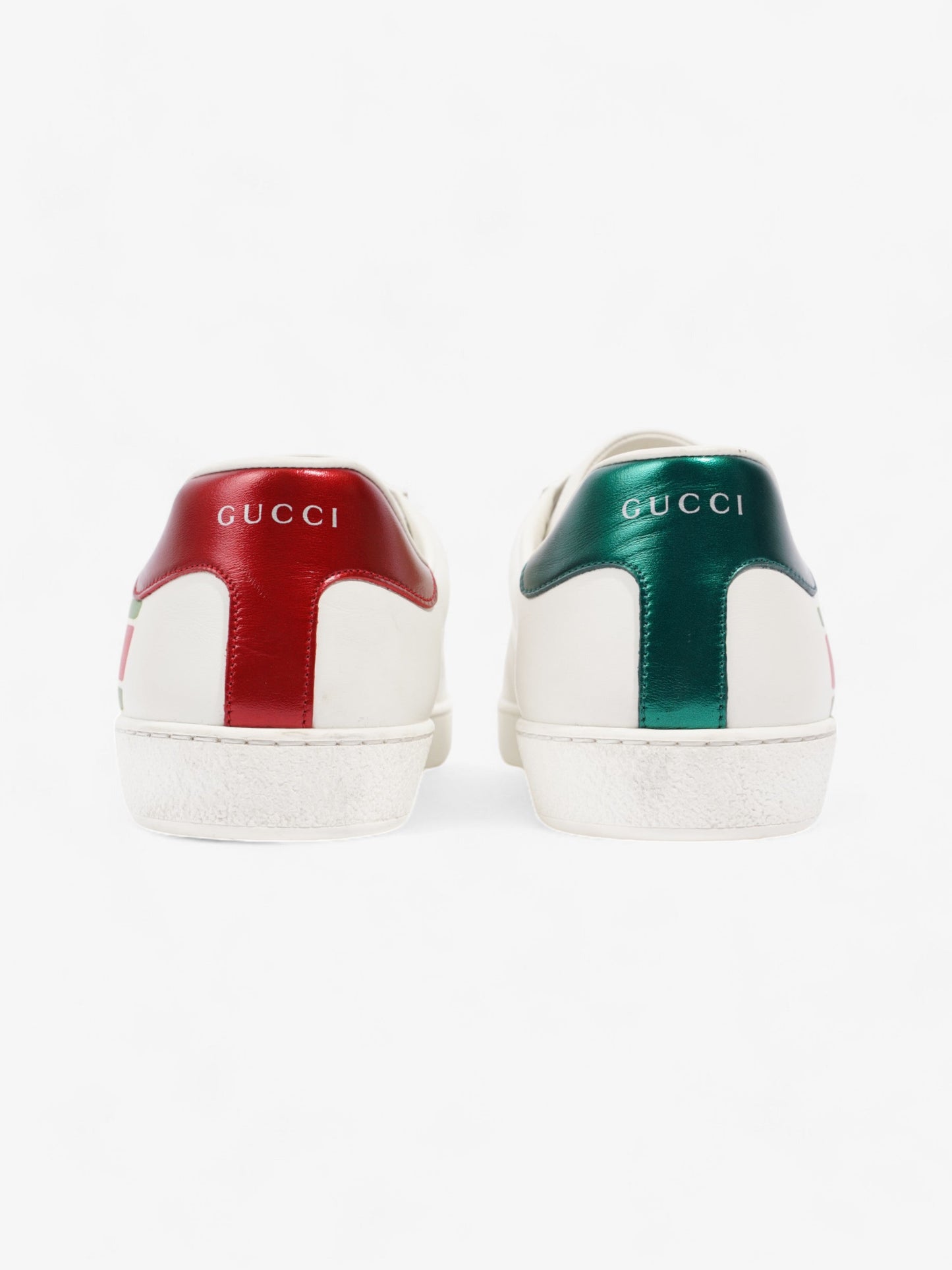 Gucci Ace GG Stripe Sneakers White  / Red / Green Leather EU 45 UK 11
