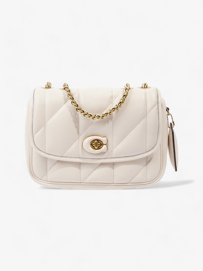 Coach Pillow Madison Cream Calfskin Leather