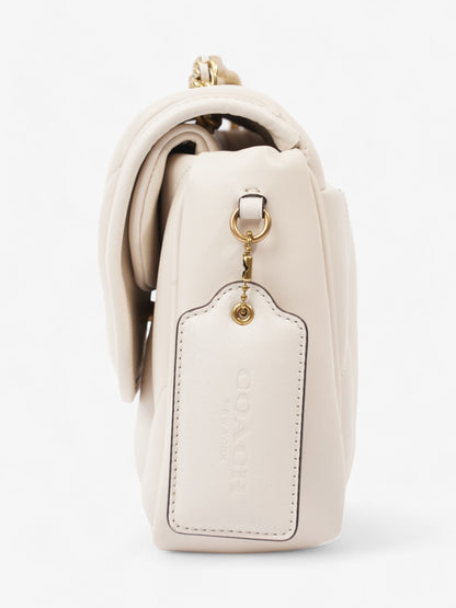 Coach Pillow Madison Cream Calfskin Leather