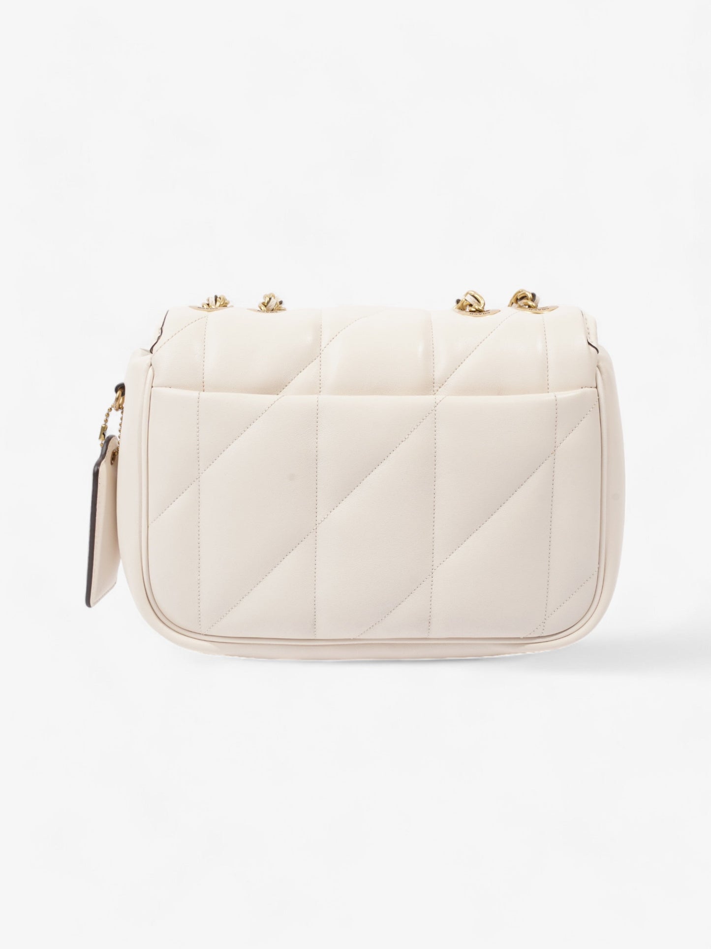 Coach Pillow Madison Cream Calfskin Leather