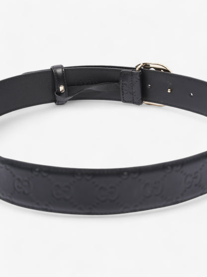Gucci Interlocking G Belt Black / Light Gold Leather 80cm / 32"